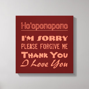 Ho'oponopono Canvastryck