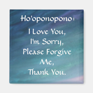 Ho'oponopono magnet-blått magnet
