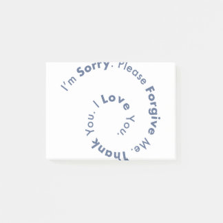 Ho'Oponopono Mantra Prayer Healing Sentences of Post-it Block