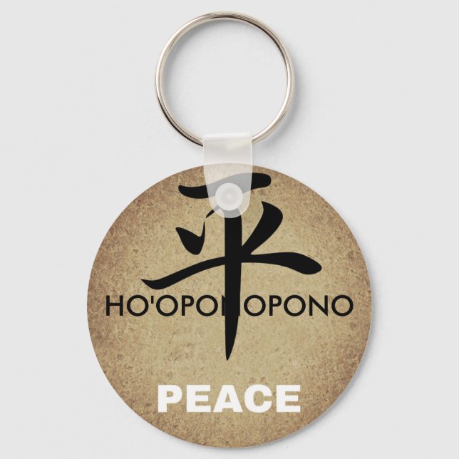 Ho'oponopono Peace Nyckelring (Framsida)