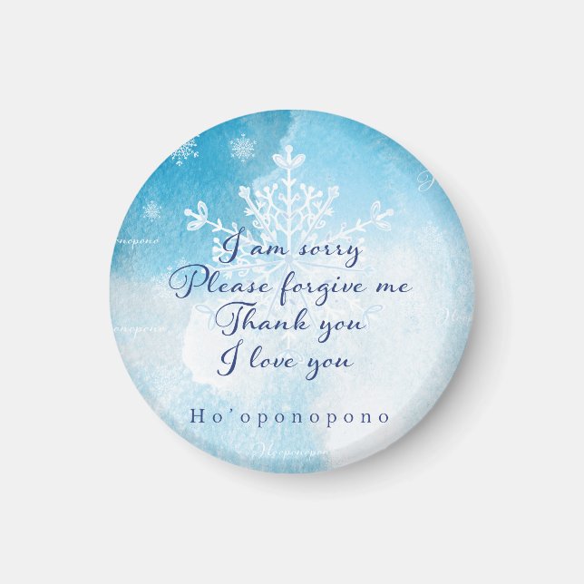 Ho'oponopono Prayer Art Magnet (Framsidan)
