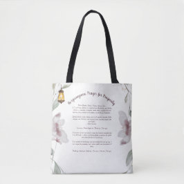 Ho'oponopono Prayer Tote Bag Tygkasse