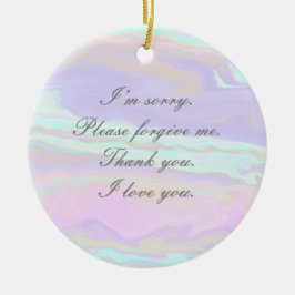 Ho'oponopono Reflection Ceramic Ornament