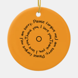 Hooponopono Refltions Julgransprydnad Keramik