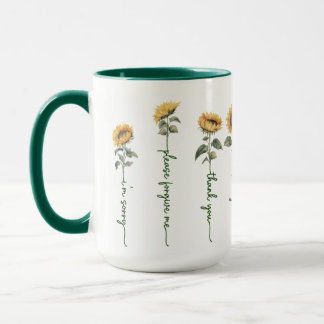 Ho'oponopono Sunblommor Mugg, 15 oz Mugg