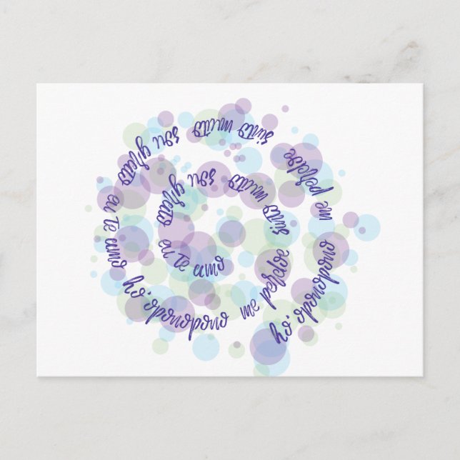 Ho'oponopono Vykort (Framsida)