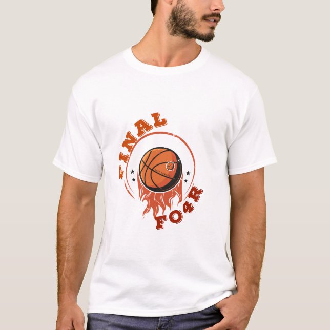 Hoops Fire Baller Championship Game T Shirt (Framsida)