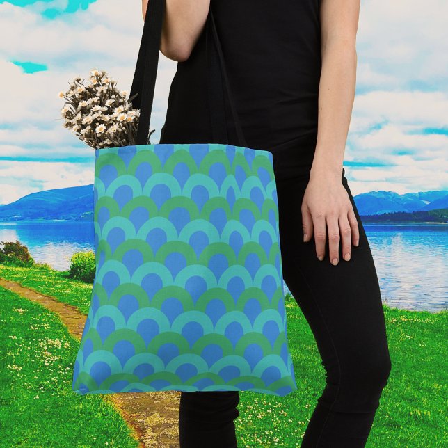 Hoops of Blue Totebag Tygkasse (Skapare uppladdad)
