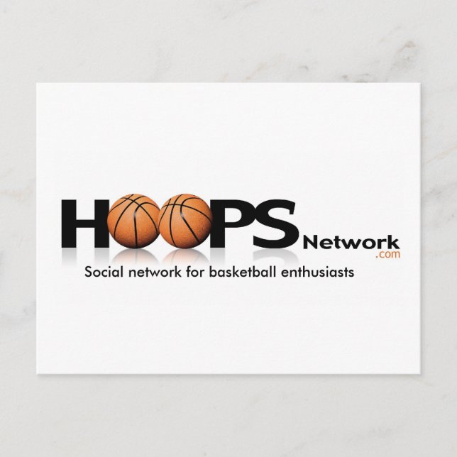 HoopsNetwork.com vykort (Framsida)