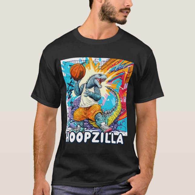 Hoopzilla: Ultimate Dunk T Shirt (Framsida)