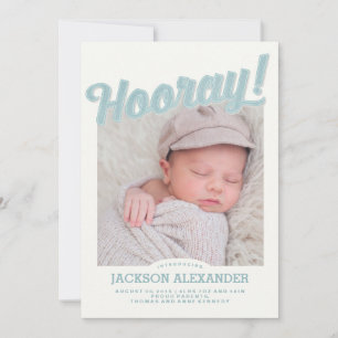 Hooray Baby Announcement Meddelande
