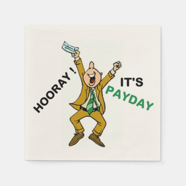 HOORAY! DET ÄR PAYDAY PAPPERSSERVETT (Framsidan)