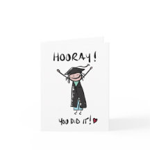 Hooray du gjorde det Studenten Card