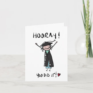 Hooray du gjorde det Studenten Card Kort