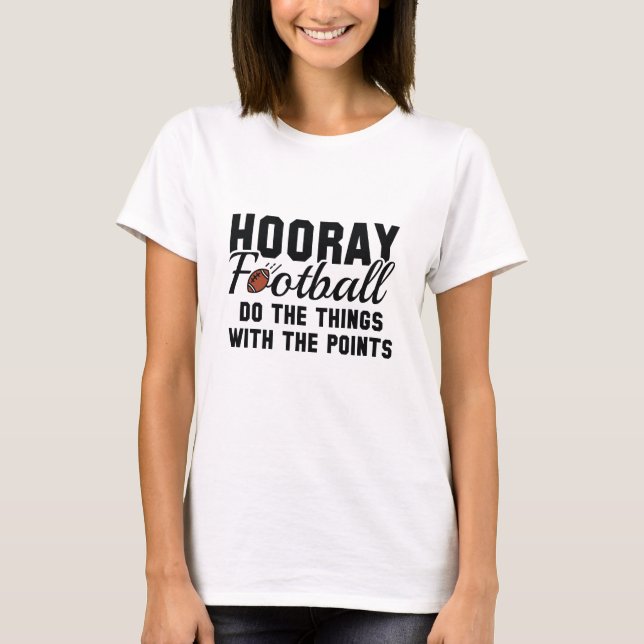 Hooray Football T Shirt (Framsida)