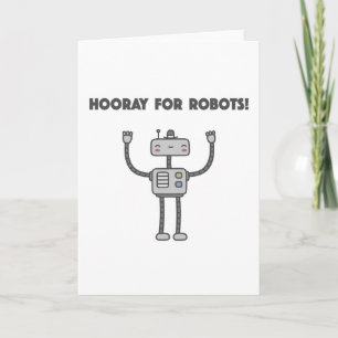 Hooray för robotar! kort
