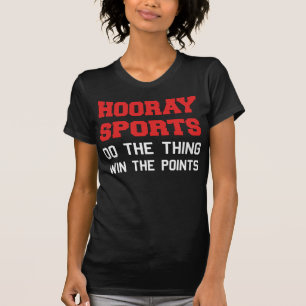 Hooray gör sportar den saksegern pekar tee shirt