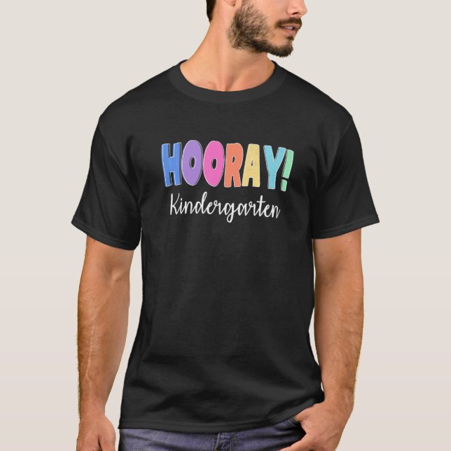 Hooray Kindergarten Elementary Lacher Educator Co T Shirt (Framsida)