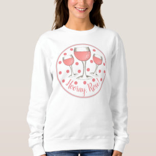 Hooray, Rosé! Rosa ros-glas i Winery of Vin T Shirt