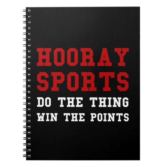Hooray sportar anteckningsbok (Framsidan)