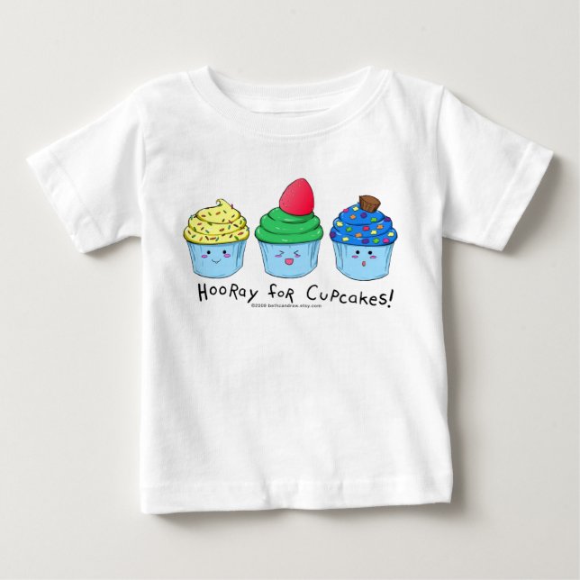 hoorayforcupcakesboy tee shirt (Framsida)