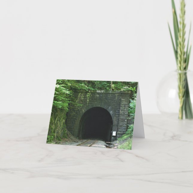 Hoosac Tunnel East Portal Florida MA Note Kort (Framsida)