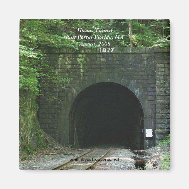 Hoosac Tunnel Öster Portal Florida MORSA Magnet (Framsidan)