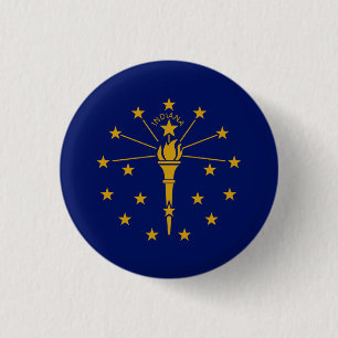 Hoosier Flagga, Indiana Flagga Knapp