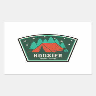 Hoosier National Forest Camping Rektangulärt Klistermärke
