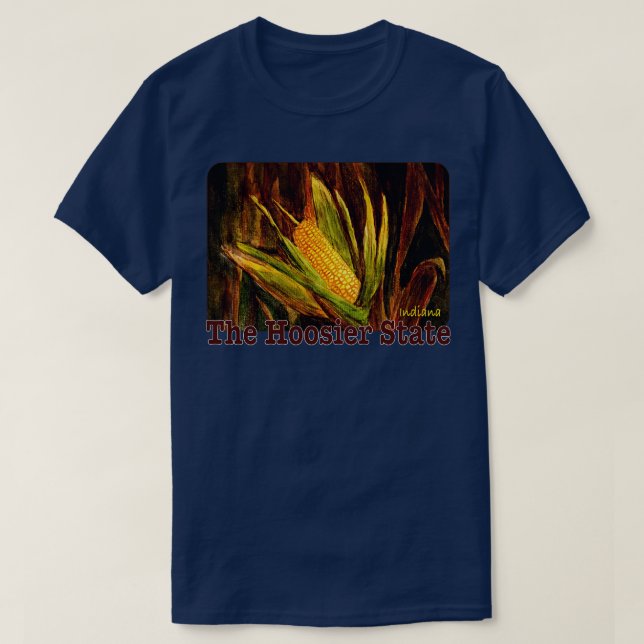 Hoosierstaten Indiana T Shirt (Design framsida)