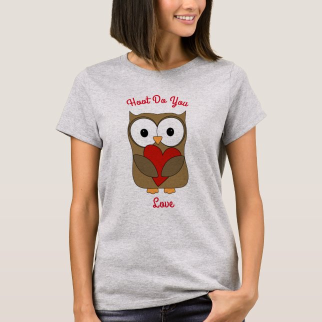 Hoot Do You Kärlek Tee Shirt (Framsida)