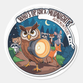Hoot Hike - Nocvalal Nature Trek Sticker Runt Klistermärke