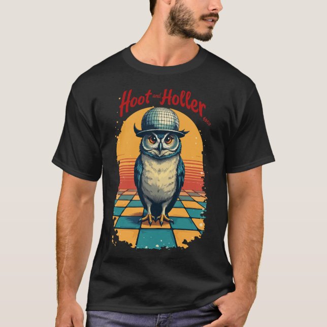 Hoot och Holler Uggla T-Shirt (Framsida)
