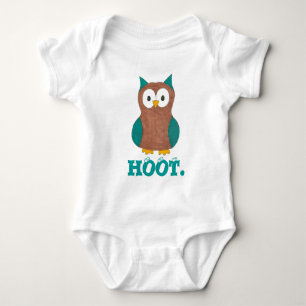 HOOT Tecknad Uggla Bird Öga Wise Ugglor Birdie Gif Tee Shirt