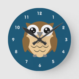 Hoot Uggla Design Rund Klocka