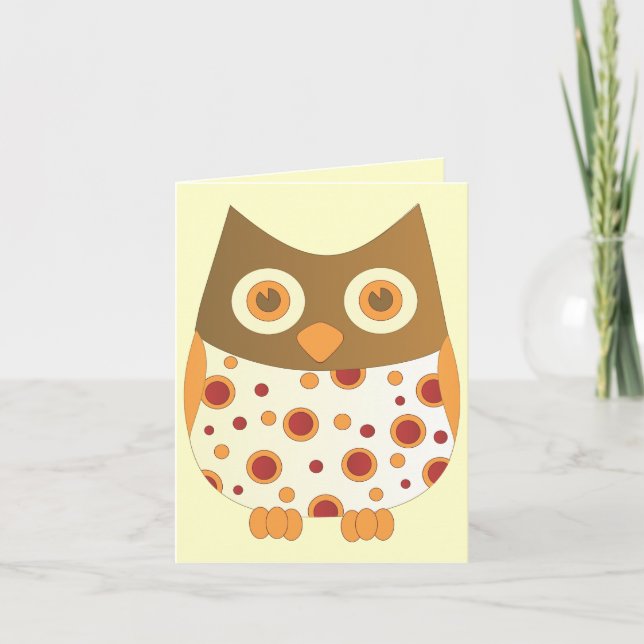 Hoot Uggla Kort (Framsida)