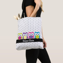 Hoot Uggla Polka Dot Design Mönster