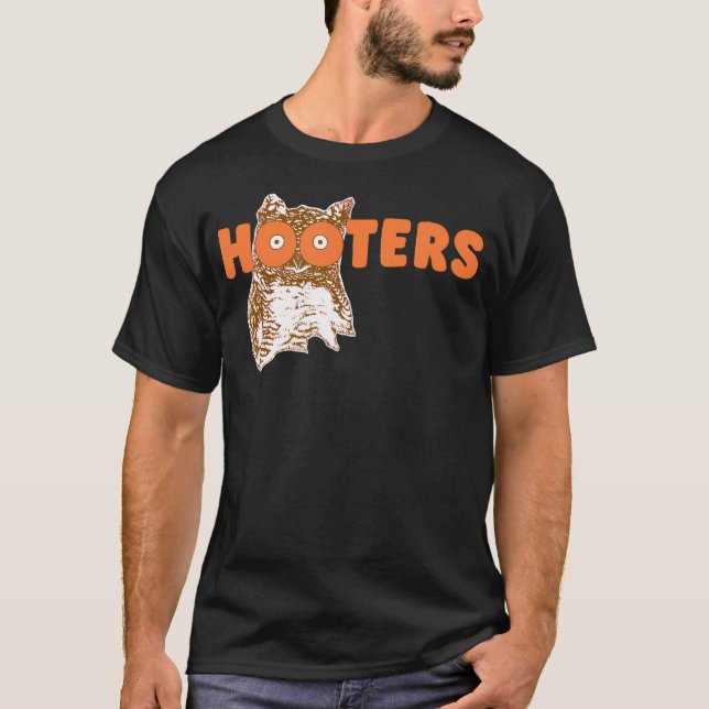 Hooters Retro-Logotyp T Shirt (Framsida)