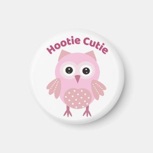 Hootie Cutie Rosa Uggle Magnet