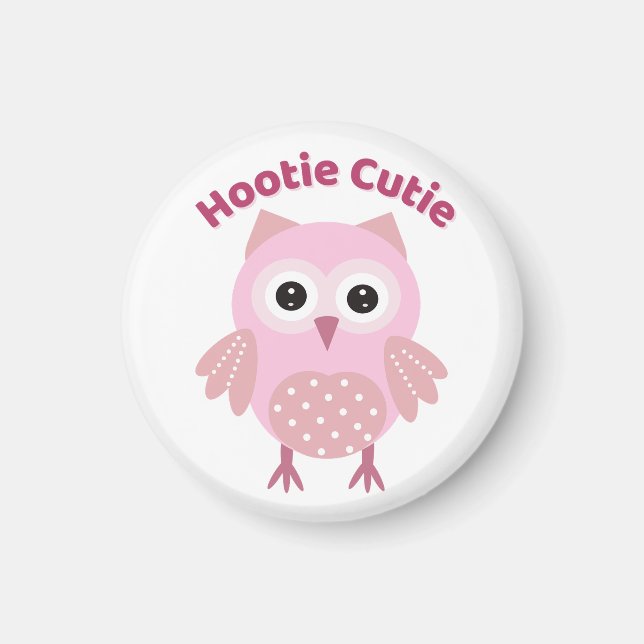 Hootie Cutie Rosa Uggle Magnet (Framsidan)