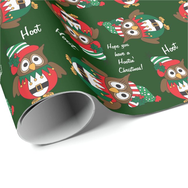 Hootin'Uggla jul Presentpapper (Rullad Hörn)