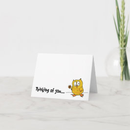 hootio som är tänkande av dig kort