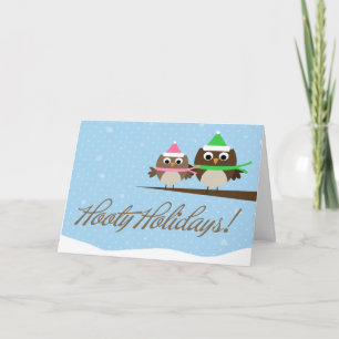 Hooty Helgdagars Greeting Card Helgkort