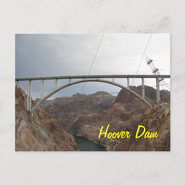 Hoover Dam Bridge Vykort (Framsida)