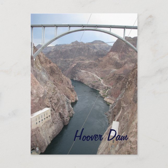 Hoover Dam Bridge Vykort (Framsida)