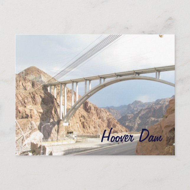 Hoover Dam Bridge Vykort (Framsida)