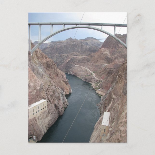 Hoover Dam Bridge Vykort (Framsida)