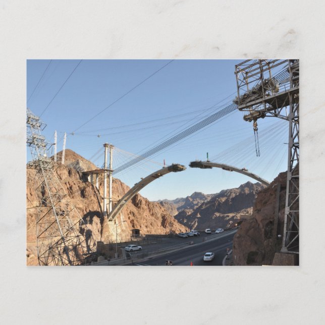 Hoover Dam Bypass Construction Vykort (Framsida)