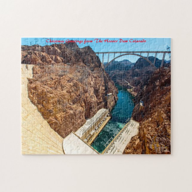 Hoover Dam Colorado.God jul Pussel (Horisontell)