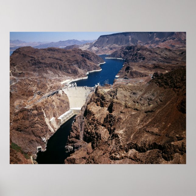 Hoover Dam - flygvy Poster (Framsidan)